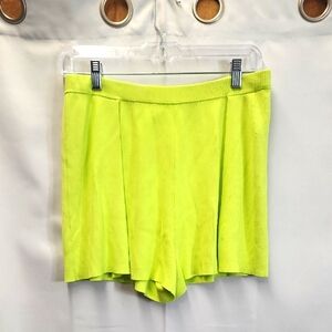 (0452) Sally LaPointe Green High Waist Shorts